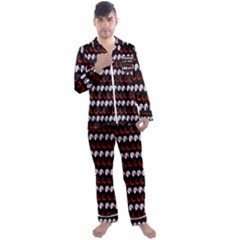 Halloween Men s Long Sleeve Satin Pyjamas Set