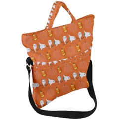 Halloween Fold Over Handle Tote Bag by Sparkle