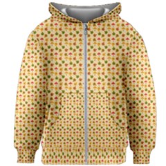 Autumn Leaves Tile Kids  Zipper Hoodie Without Drawstring