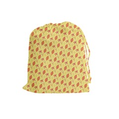 Autumn Leaves 4 Drawstring Pouch (large) by designsbymallika