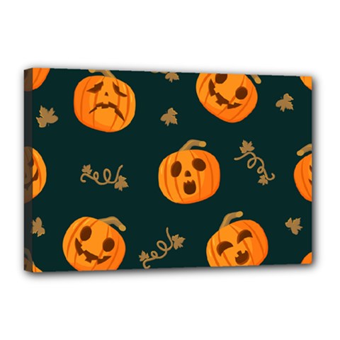 Halloween Canvas 18  X 12  (stretched) by Sobalvarro
