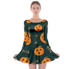 Halloween Long Sleeve Skater Dress by Sobalvarro