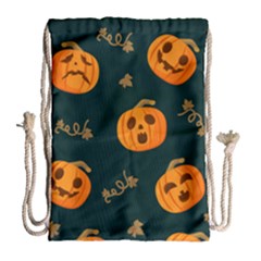 Halloween Drawstring Bag (large) by Sobalvarro