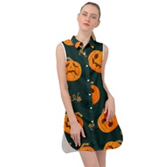 Halloween Sleeveless Shirt Dress by Sobalvarro
