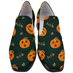 Halloween Women Slip On Heel Loafers by Sobalvarro