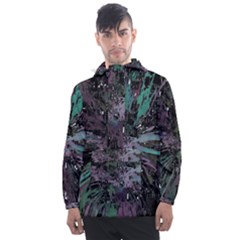 Glitched Out Men s Front Pocket Pullover Windbreaker by MRNStudios