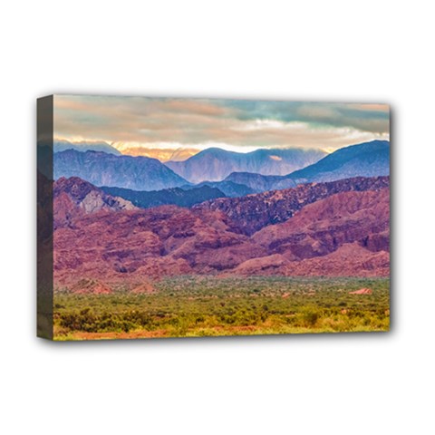 Arid Andean Landscape, La Rioja, Argentina010 Deluxe Canvas 18  X 12  (stretched) by dflcprintsclothing