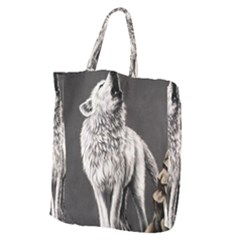Arctic Wolf Giant Grocery Tote