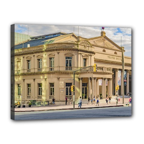 Solis Theater Exterior View, Montevideo, Uruguay Canvas 16  X 12  (stretched) by dflcprintsclothing