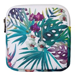 Tropical Flowers Mini Square Pouch by goljakoff