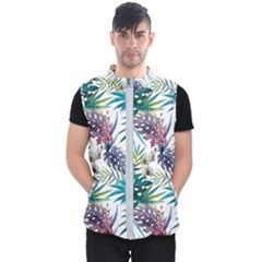 Tropical Flowers Men s Puffer Vest by goljakoff