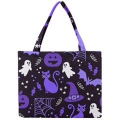 Halloween Party Seamless Repeat Pattern  Mini Tote Bag by KentuckyClothing