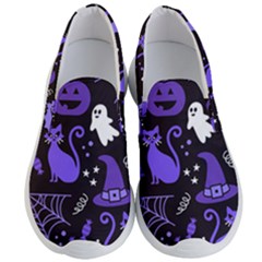 Halloween Party Seamless Repeat Pattern  Men s Lightweight Slip Ons by KentuckyClothing