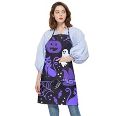 Halloween Party Seamless Repeat Pattern  Pocket Apron by KentuckyClothing
