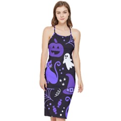 Halloween Party Seamless Repeat Pattern  Bodycon Cross Back Summer Dress by KentuckyClothing