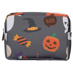 Halloween Themed Seamless Repeat Pattern Make Up Pouch (medium) by KentuckyClothing