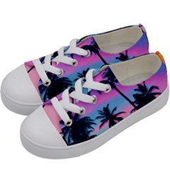Palms Kids  Low Top Canvas Sneakers by goljakoff