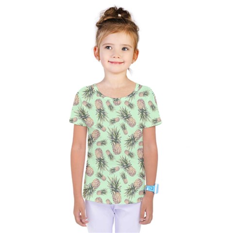 Pineapples Kids  One Piece Tee by goljakoff