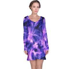 Plasma Hug Long Sleeve Nightdress by MRNStudios