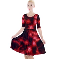 Taffy Quarter Sleeve A-line Dress by MRNStudios