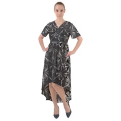 Lunar Eclipse Abstraction Front Wrap High Low Dress by MRNStudios