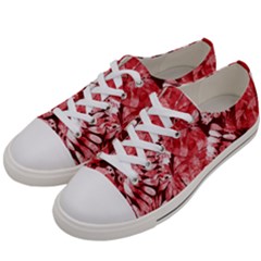 Red Leaves Women s Low Top Canvas Sneakers by goljakoff