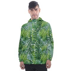 Green Leaves Men s Front Pocket Pullover Windbreaker by goljakoff
