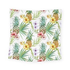 Tropical Pineapples Square Tapestry (small) by goljakoff