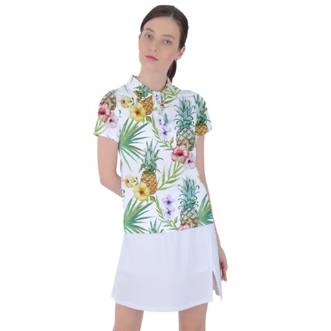 Tropical Pineapples Women s Polo Tee by goljakoff