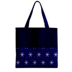 Bluestars Zipper Grocery Tote Bag by Sparkle