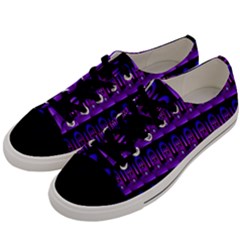 Violet Retro Men s Low Top Canvas Sneakers by Sparkle