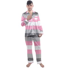 Demigirl Pride Flag Lgbtq Men s Long Sleeve Satin Pyjamas Set by lgbtnation