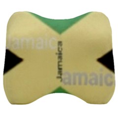 Jamaica, Jamaica  Velour Head Support Cushion by Janetaudreywilson