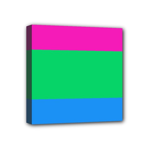 Polysexual Pride Flag Lgbtq Mini Canvas 4  X 4  (stretched) by lgbtnation