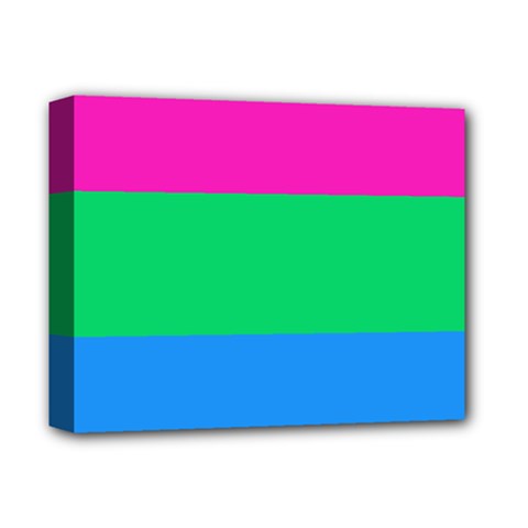 Polysexual Pride Flag Lgbtq Deluxe Canvas 14  X 11  (stretched) by lgbtnation