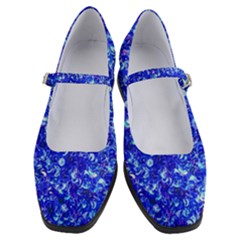 Blue Sequin Dreams Women s Mary Jane Shoes by essentialimage