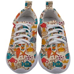 Sea Creatures Kids Athletic Shoes by goljakoff
