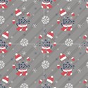 Christmas pattern on a gray striped diagonal background. View1