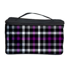Asexual Pride Checkered Plaid Cosmetic Storage by VernenInk