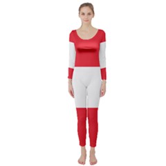 Flag Of Austria Long Sleeve Catsuit by FlagGallery