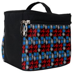 Red And Blue Make Up Travel Bag (big) by Sparkle