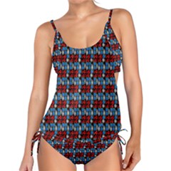 Red And Blue Tankini Set by Sparkle