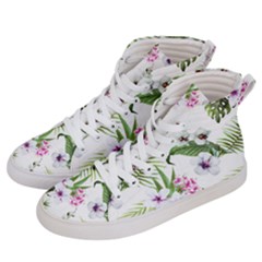 Summer Flowers Men s Hi-top Skate Sneakers by goljakoff