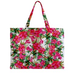 Pink Flowers Zipper Mini Tote Bag by goljakoff