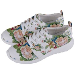 Vintage Flowers Men s Lightweight Sports Shoes by goljakoff