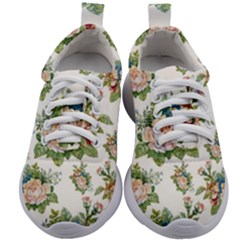 Vintage Flowers Pattern Kids Athletic Shoes by goljakoff
