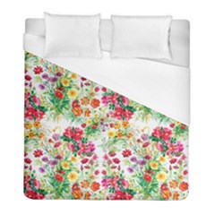 Summer Flowers Pattern Duvet Cover (full/ Double Size) by goljakoff