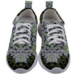 Calm In The Flower Forest Of Tranquility Ornate Mandala Kids Athletic Shoes by pepitasart
