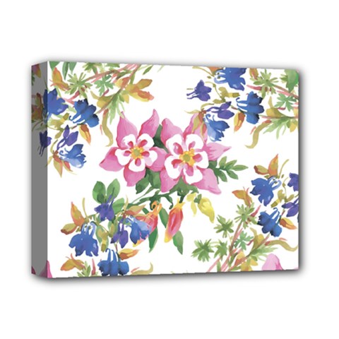 Garden Flowers Deluxe Canvas 14  X 11  (stretched) by goljakoff