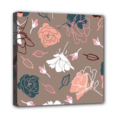 Rose -01 Mini Canvas 8  X 8  (stretched) by LakenParkDesigns